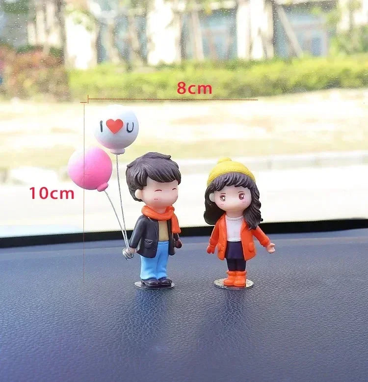 Accesorios para coche interior adorno para mujer bonito creativo de escritorio para parejas regalo de San Valentín decoración para consola central de coche