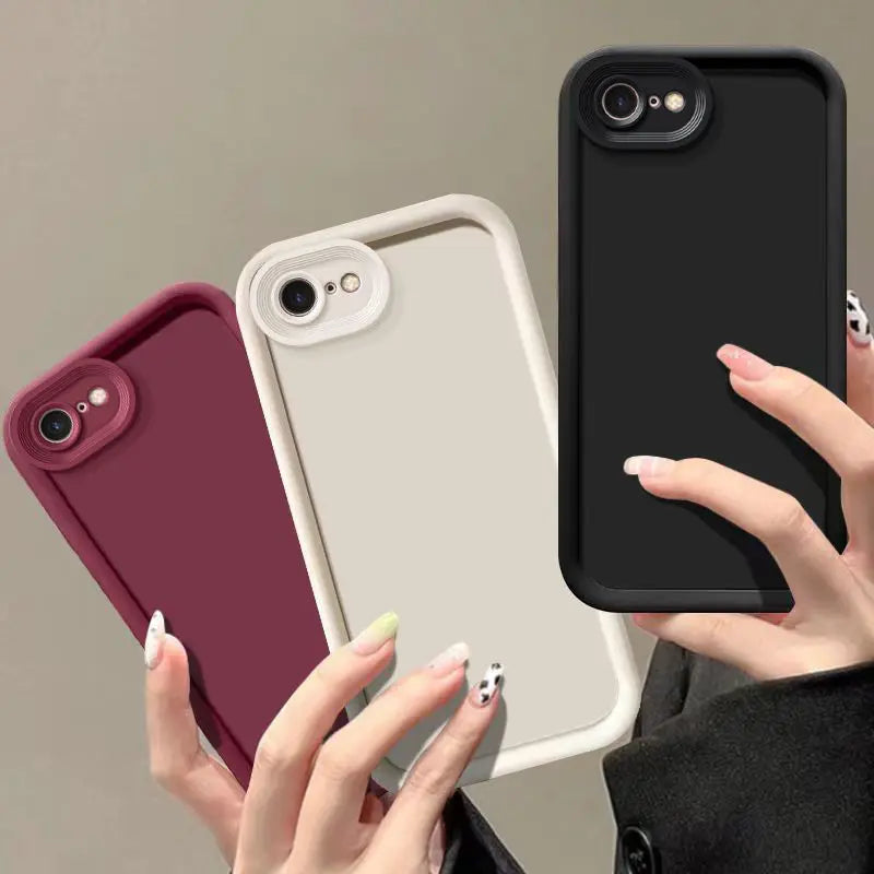 Coque de téléphone pour iPhone 7, coque pour iPhone 7, 8, Plus, SE 2020, 2022, protection de l’appareil photo, pare-chocs antichute, coque souple mate