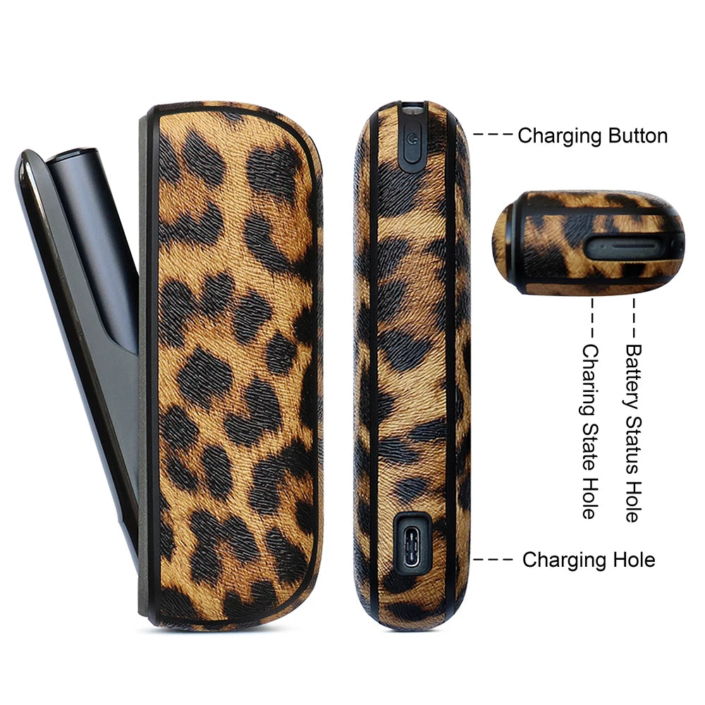 Custodia per IQOS ILUMA con fantasia leopardata