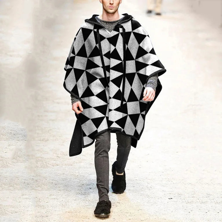 Solid Blends Long Sleeve Coats Men Pullover Jackets Turn Down Collar Pockets Wool Casual Outerwear Spliced Slight Strech