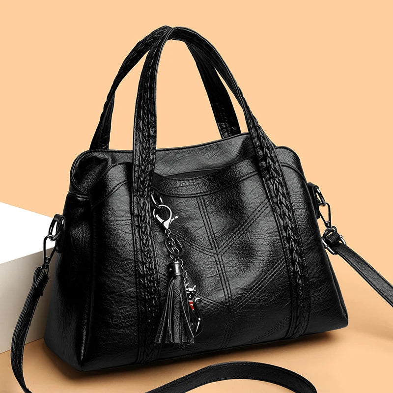 Luxury Handbags Women Leather Shoulder Bags Designer Ladies Crossbody Hand Bags for Women 2026 High Capacity Casual Tote Bag Sac