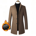 New Autumn Men 40% Cashmere Trench Coats Male Business Casual Woolen Blends Long Jackets Man Winter Warm Overcoats EU Size XXL