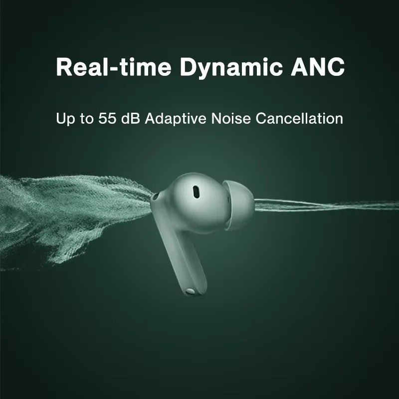 Global Version OnePlus Buds 4 True Wireless Earphones Up to 55dB Noise Cancelling ANC Dual Drivers with Dual DACs Bluetooth 5.4