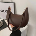New Fashionable High-end Moon-shaped Baseball Bag Showing Luxury Women's Single Shoulder Bag Elegant Lady Handbags Bolso Mujer
