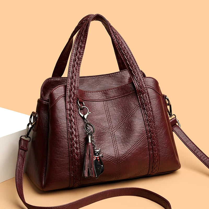 Luxury Handbags Women Leather Shoulder Bags Designer Ladies Crossbody Hand Bags for Women 2026 High Capacity Casual Tote Bag Sac