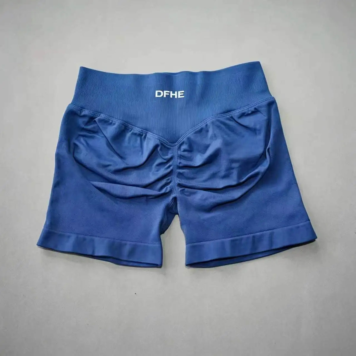 Pantaloncini yoga donna in nylon a vita alta