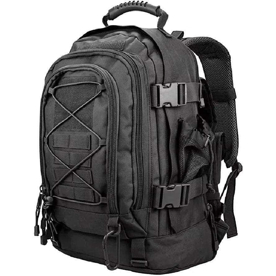 60 L Nylon Tactical Hiking Backpack with Rain Cover Not Included