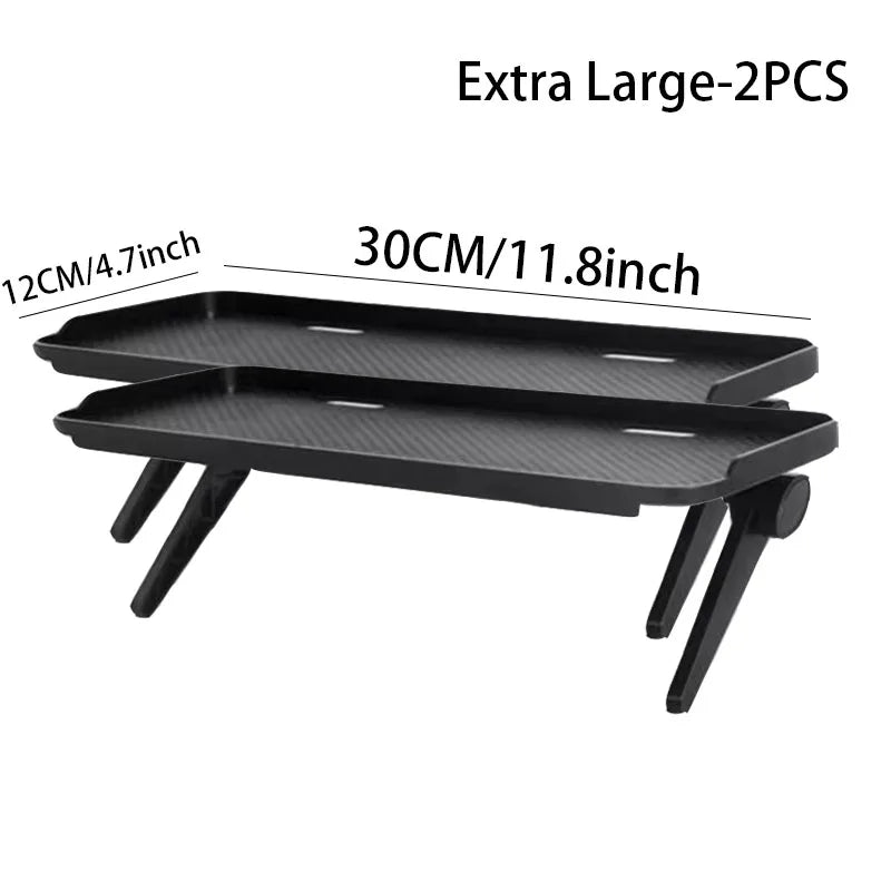 Étagère de rangement supérieure réglable pour écran de TV et moniteur d’ordinateur, support de bureau pour routeur et organisateur domestique