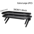 Étagère de rangement supérieure réglable pour écran de TV et moniteur d’ordinateur, support de bureau pour routeur et organisateur domestique