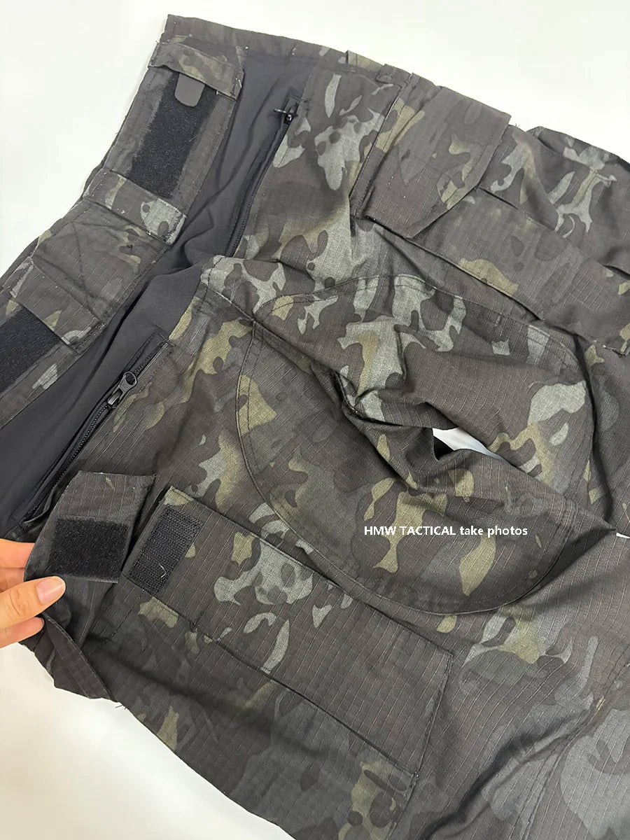 Completo mimetico uomo con maglia e pantaloni