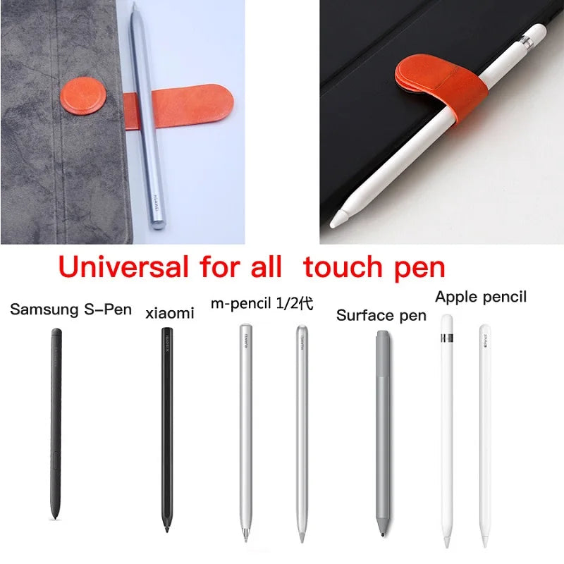 Magnetic Portable Case for Apple Pencil Xiaomi Huawei Surface Pro Samsung S-Pen HP Touch Pen Cover Adhesive Tablet Pouch Sleeve