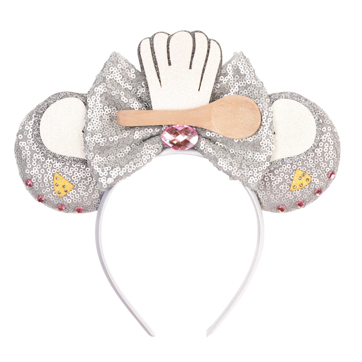 2026 New Style Sequin Ear Headband Sequin Bows Girl Adult Kids Halloween Party Cosplay Hair Accessories Princess Hairband