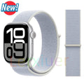 Nylon Loop Strap For Apple Watch Bands 46mm 44mm 45mm 40mm 41mm 42mm Bracelet iWatch Series 11 10 9 SE 8 7 6 5 4 Ultra 3 2 49mm