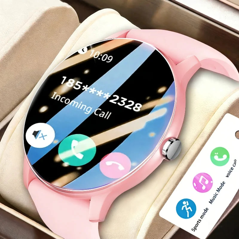 2026 Smartwatch/Fitness-Armband mit Anruffunktion, mehreren Sportmodi, Musiksteuerung, Erinnerung an Bewegungsmangel, Hintergrundbildern, Wetteraktualisierungen, kompatibel mit Android & iPhone