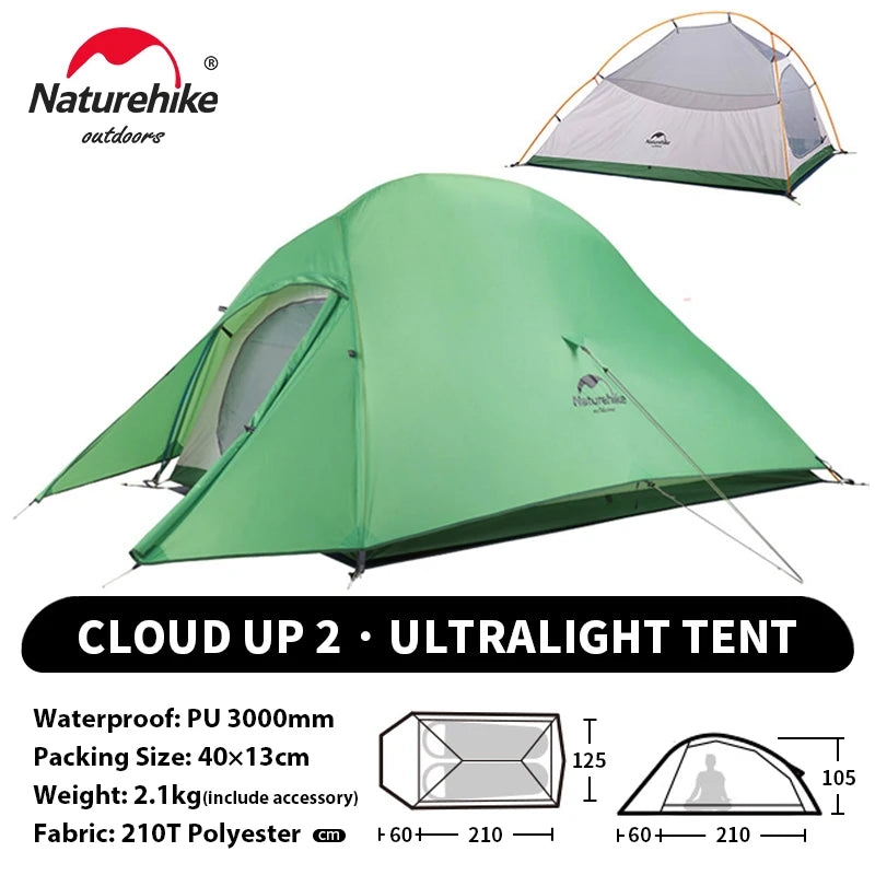 Tenda da trekking Naturehike Cloud Up per 2 persone