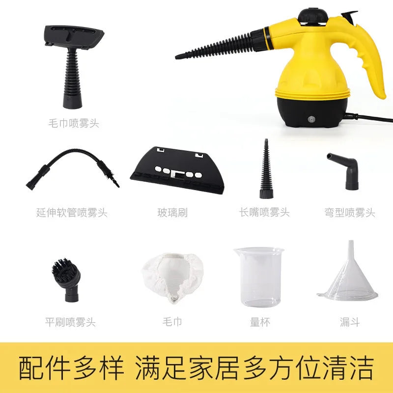 HOMEFISH Limpiador a vapor de alta temperatura de mano Herramienta de limpieza portátil para cocina campana extractora baño e interior del coche Limpieza profunda