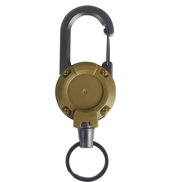 Outdoor Retractable Wire Rope Retractable Keychain Reel Retractable Key Chain With Steel Cable Key Ring Retractable Tool