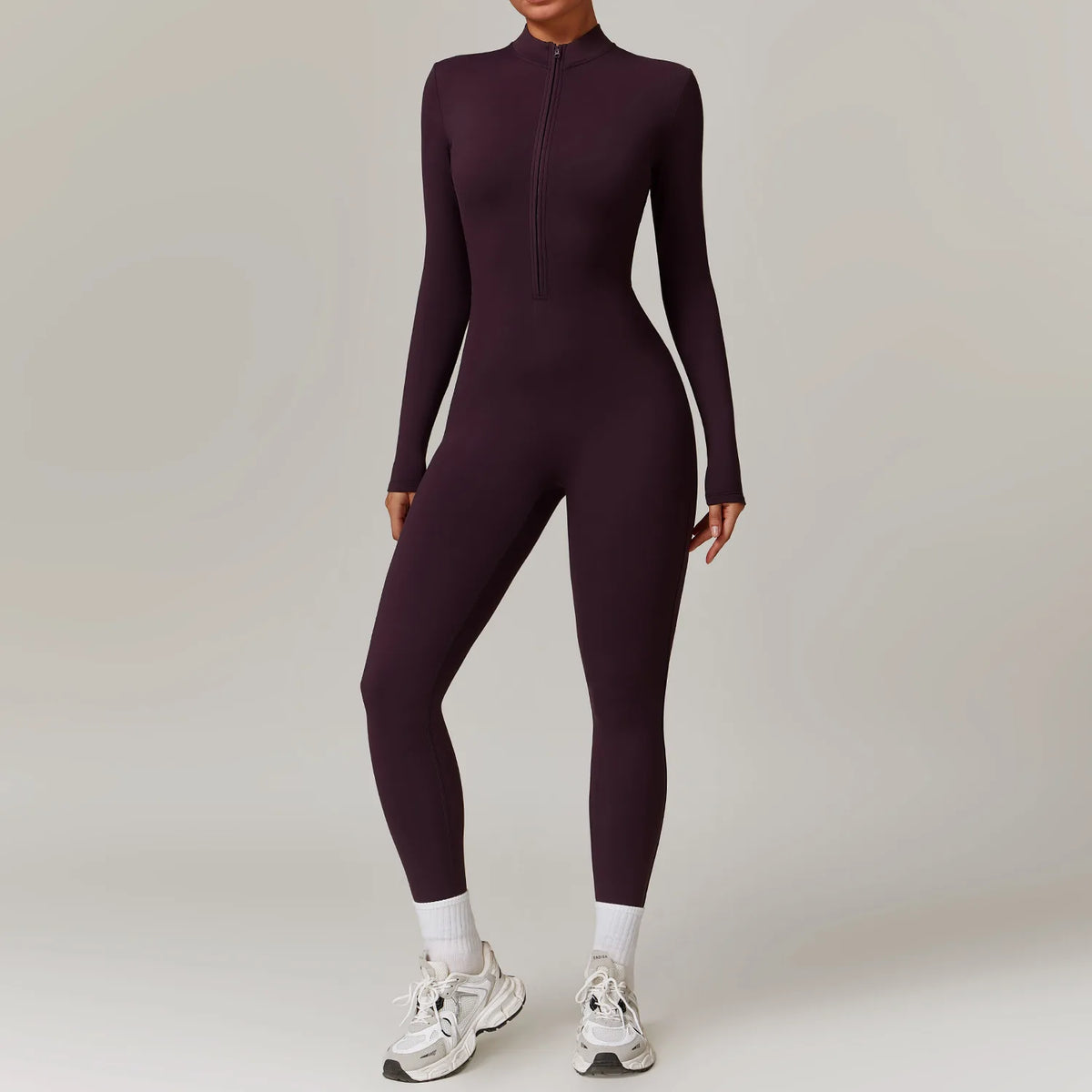 Tuta intera sportiva donna con zip
