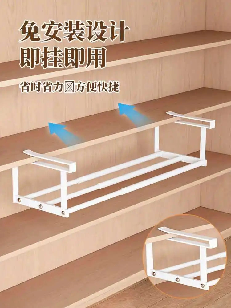 Armoire de rangement pour la maison avec séparateurs multicouches rétractables, extensibles et suspendus pour optimiser l’espace de rangement