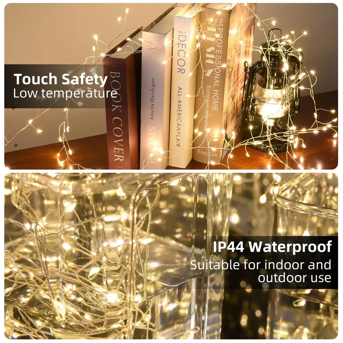 LED-Knaller-Lichterkette, Lichtergirlande, Feenlichter für Weihnachtsbaum, Hochzeitsparty, Weihnachtsdekoration für den Außenbereich 2026