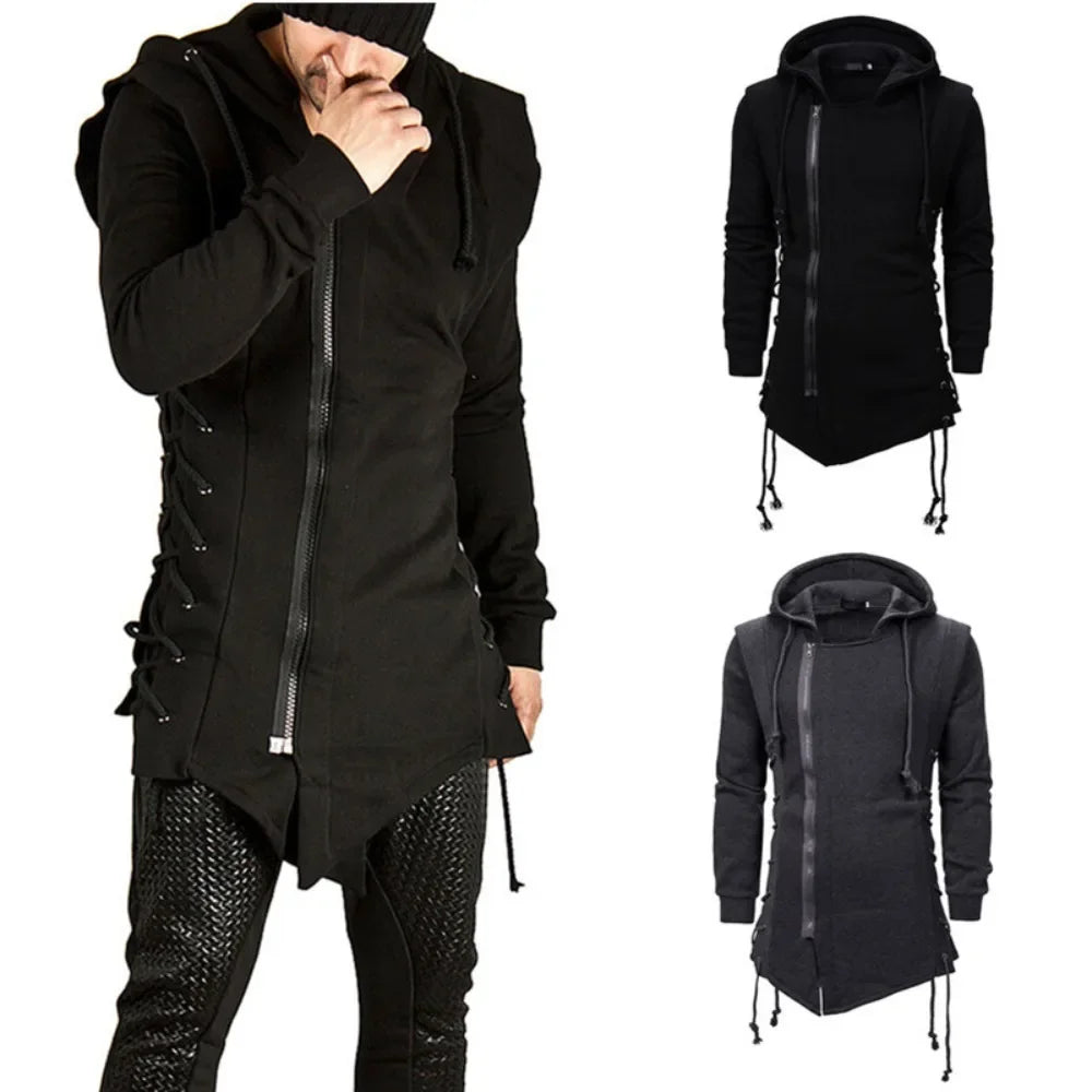 Autumn Men Hoodies Sweatshirts Casual Hooded jacket Long Sleeve Hoodie Men Slim Fit Streetwear Loose Jacket Coats