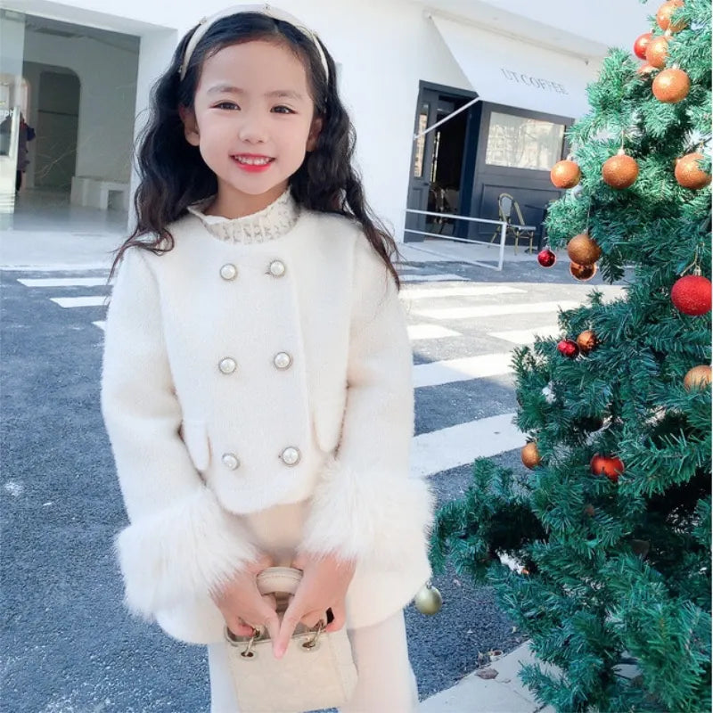 Girls’ Two-Piece Jacket and Skirt Set