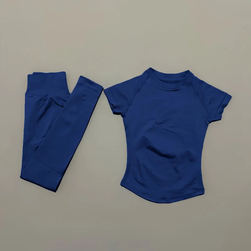 Yoga set for women, 2-piece, top and leggings