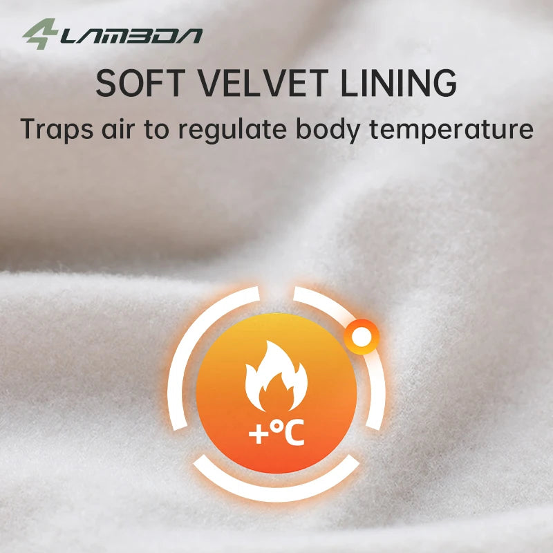 Guantes de ciclismo LAMEDA para otoño e invierno, de 5 a 15 °C, térmicos, con dedos completos y pantalla táctil, para carretera y montaña, para hombre