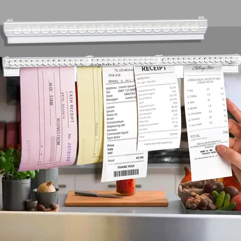 30cm-150cm Organisateur de commandes à emporter pour cuisine Porte-tickets en PVC Support pour commandes à emporter et tickets de restaurant pour bureaux cafés pubs