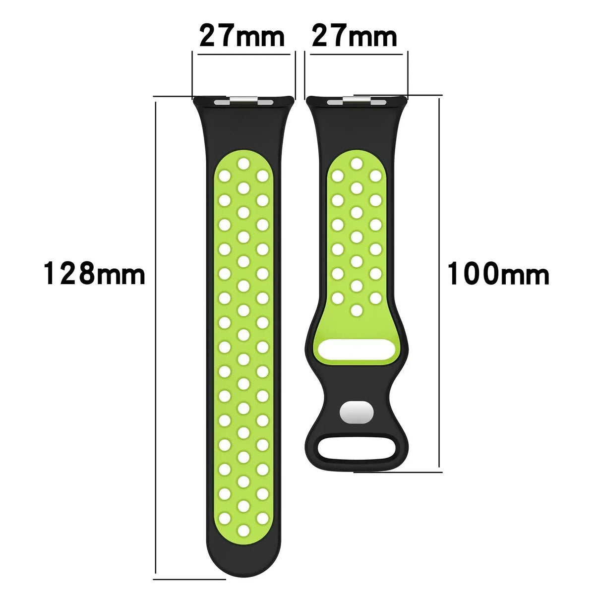Two-tone Silicone Strap For Redmi Watch 6 Active/6 Lite Watch 6 5 4 Breathable Wristband For Xiaomi Mi Band 10 9 8 Pro Accessory