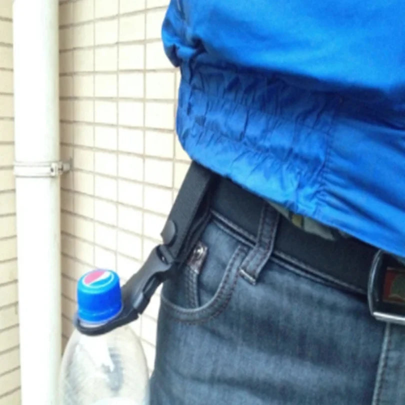 Outdoor Carabiner Hiking Water Bottle Buckle Holder Cycling Tool Attachment Webbing Backpack Hanger Hook Camping Clip Hanging Clasp