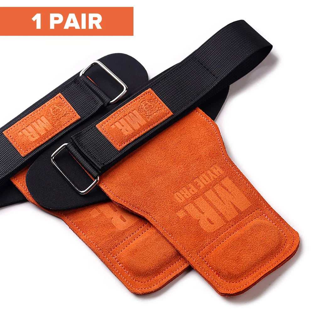 Leather Half-Finger Gym Gloves for Weightlifting and Cycling
