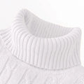 Autumn Winter Men's Sweater Warmth Turtleneck Jacquard Slim Fit Sweaters Solid Color Basic Style Fahion Knitted Pullovers