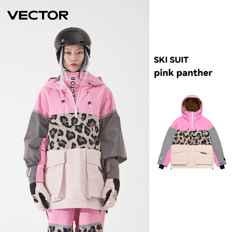 Giacca da sci donna VECTOR HXF70073 con cappuccio