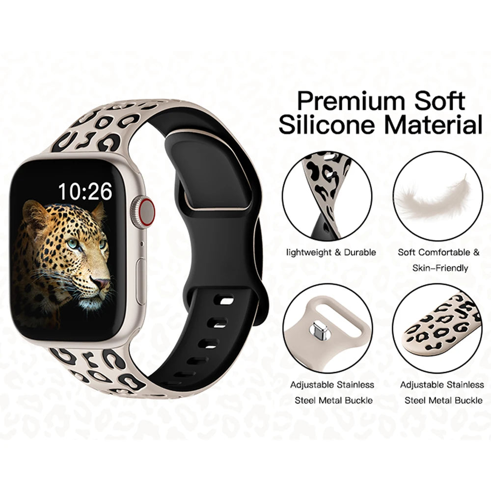 Engraved Strap For Apple Watch Band 45mm 44mm 46mm 42mm 41mm 40mm 49mm Silicone Correa Bracelet Series 11 8 9 10 7 SE 6 5 Ultra