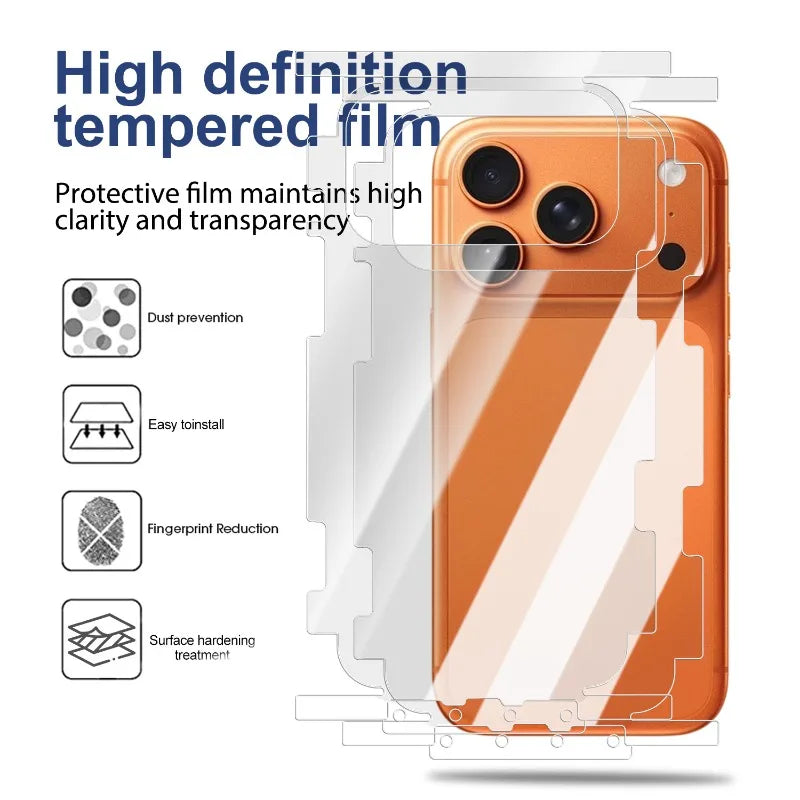 1-3Pcs For Apple IPhone 18 Pro Max 18Pro 17Pro Wrap Side Edge Back Protector Scratch Autorepair Matte/HD Soft TPU Hydrogel Film