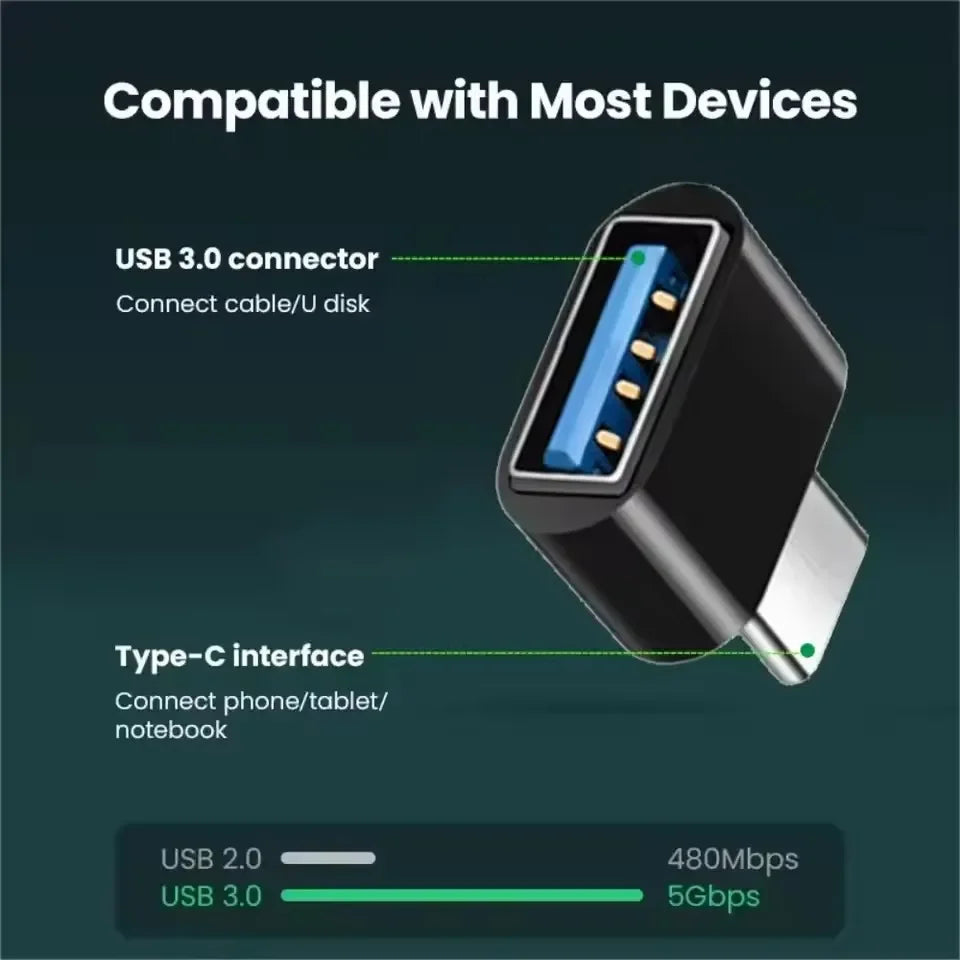 Mini Type C to USB Adapter 3.0 USB-C Male OTG A Female Data Connector For MacBook Pro iPad Mini 6/Pro MacBook Air Type C Device