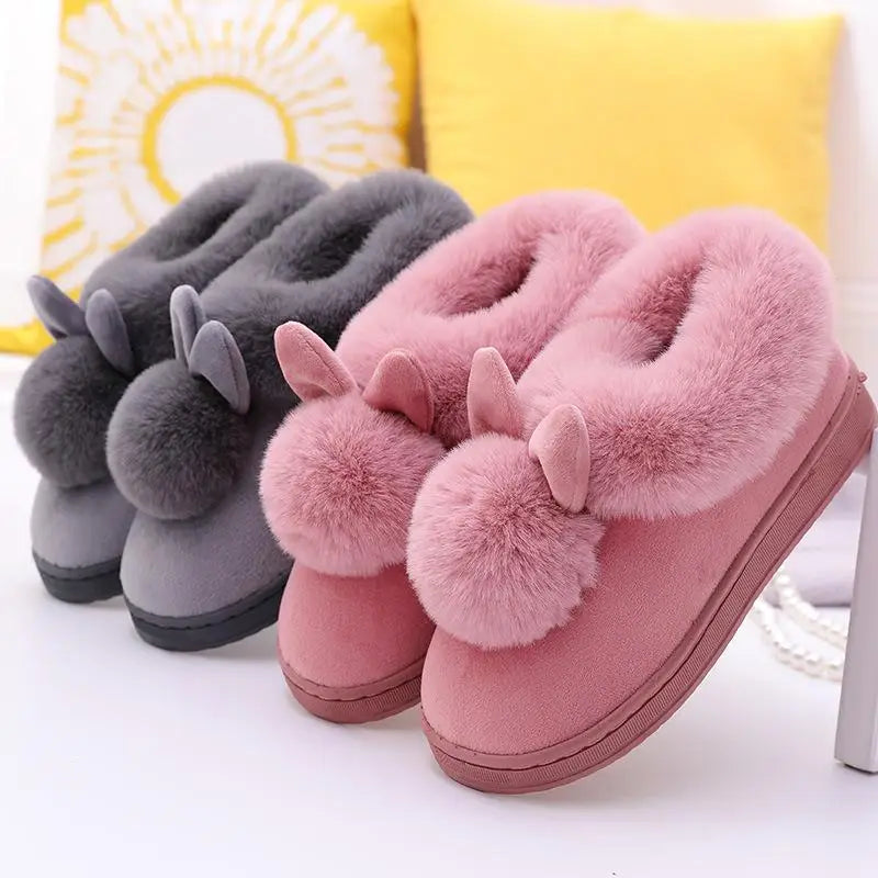 Zapatillas planas mullidas de mujer, zapatos de diseño de lujo, botas informales de invierno hasta el tobillo, elegantes sandalias de pelo suave para estar en casa