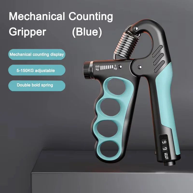 Adjustable Hand Grip Strengthener with Counter