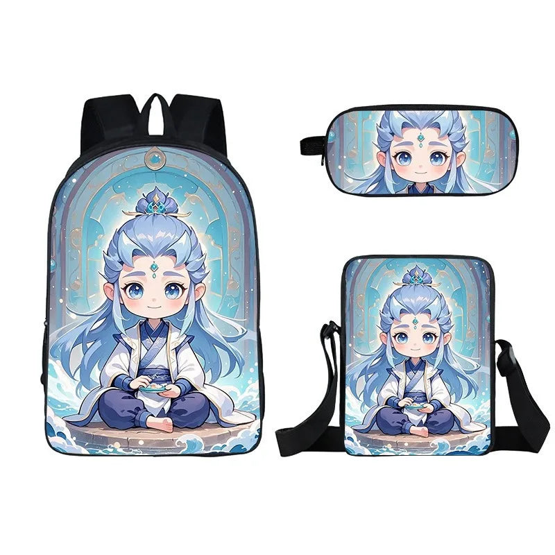 Luxury Novelty Peculiar Cool mechanical style 3D Print 3pcs/Set pupil School Bags Laptop Daypack Backpack Lunch bag Pencil Case