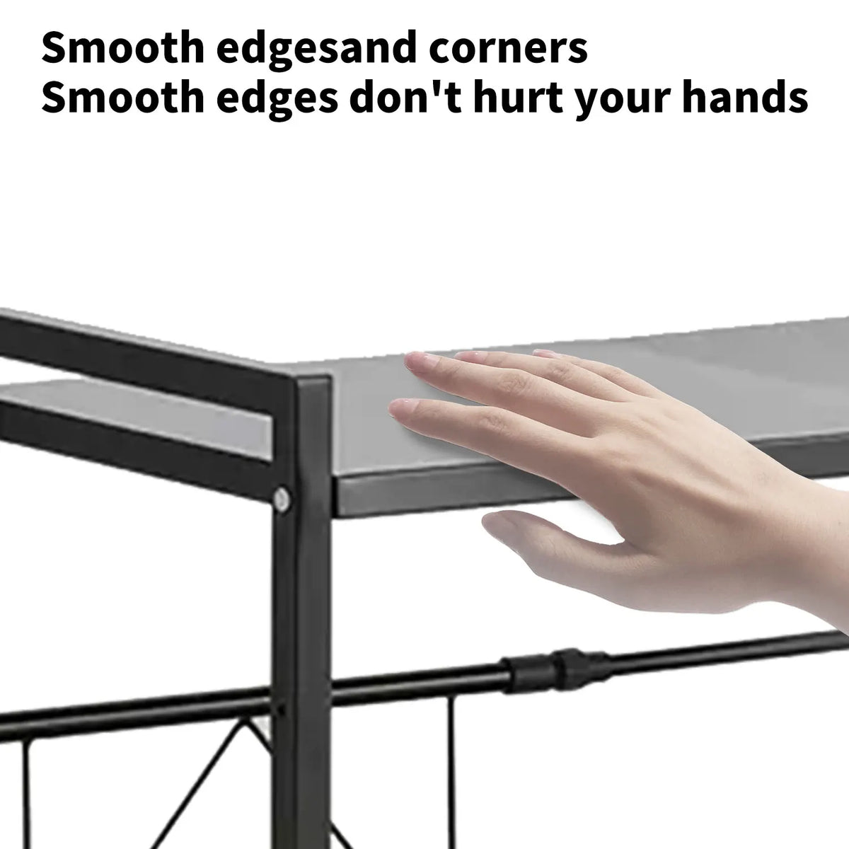 1pc Microwave Oven Storage Rack, Space-saving Countertop Kitchen Utensils Tableware Organizer, Kitchen Accessories Metal Shelf