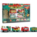 Train de Noël électrique, décoration pour sapin de Noël, circuit ferroviaire avec sons et lumières, train jouet, cadeau de Noël