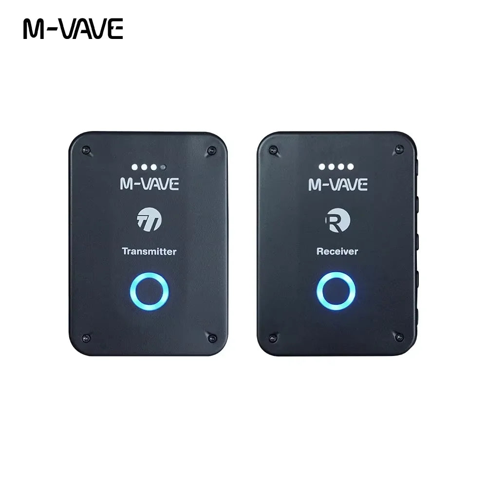 M-VAVE WP-9 Sistema de Monitor In-Ear Inalámbrico 2.4G Recargable con Control de Volumen y Función de Silencio Estéreo