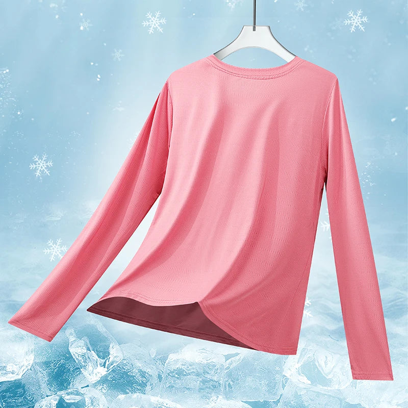 Maglia sportiva donna a maniche lunghe