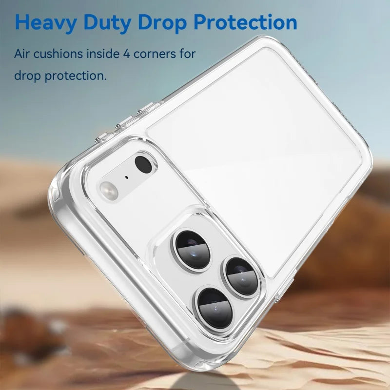 For iPhone 18 Pro Max Case Luxury Silicone Clear PC TPU Protector Case For iPhone 18 Pro Max Cover Shockproof Case