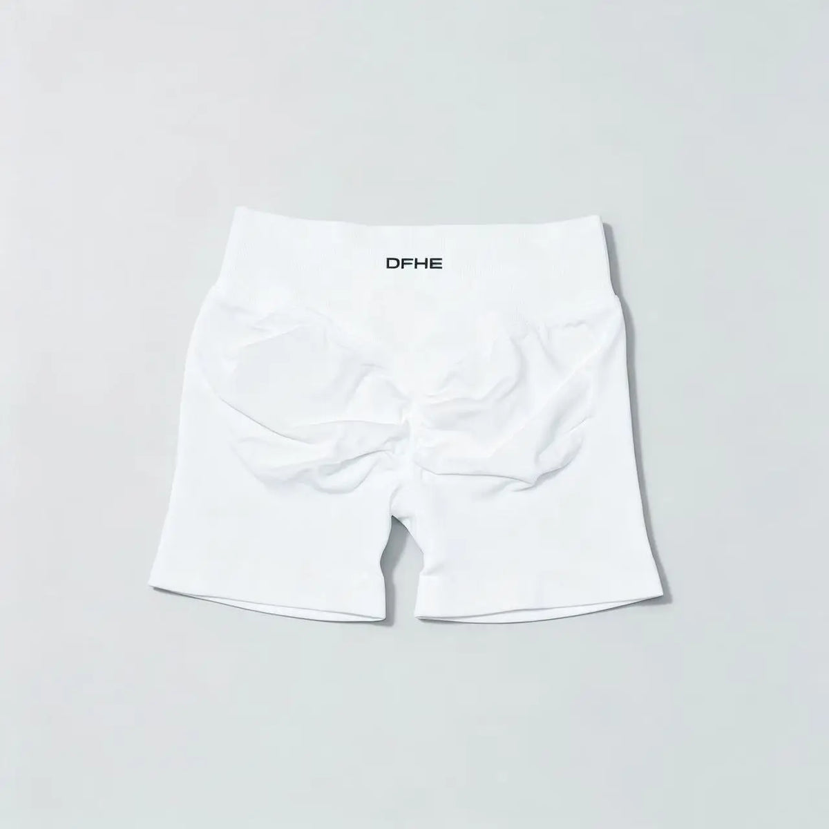 Pantaloncini yoga donna in nylon a vita alta