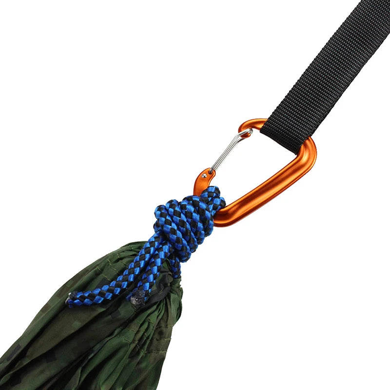 D-Shaped Aluminum Carabiner for Outdoor Gear