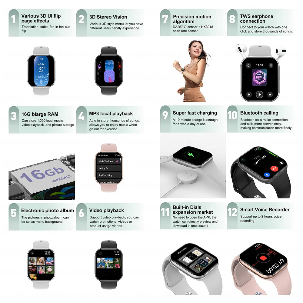ZODVBOZ DT Watch 10 smartwatch AMOLED da 1,96″