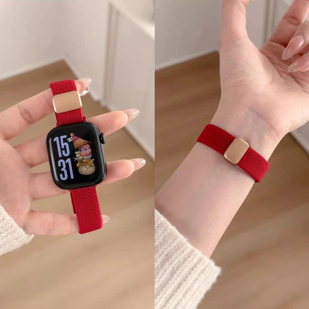 Cinturino elastico in nylon compatibile con Apple Watch