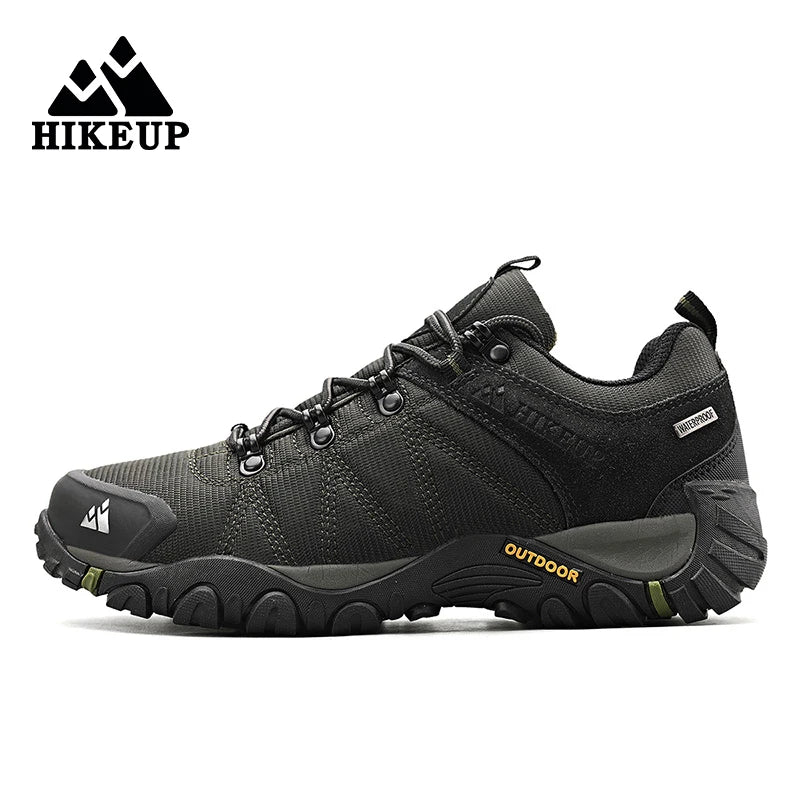 HIKEUP Rutschfeste Herren-Wanderschuhe, atmungsaktiv, strapazierfähig, spritzwassergeschützt, Outdoor-Bergschuhe und Trekkingsneaker